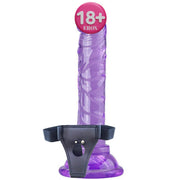 Frowzer Jelly Strap-On 14.5 cm Balden Bağlamalı Realistik Penis-Purple