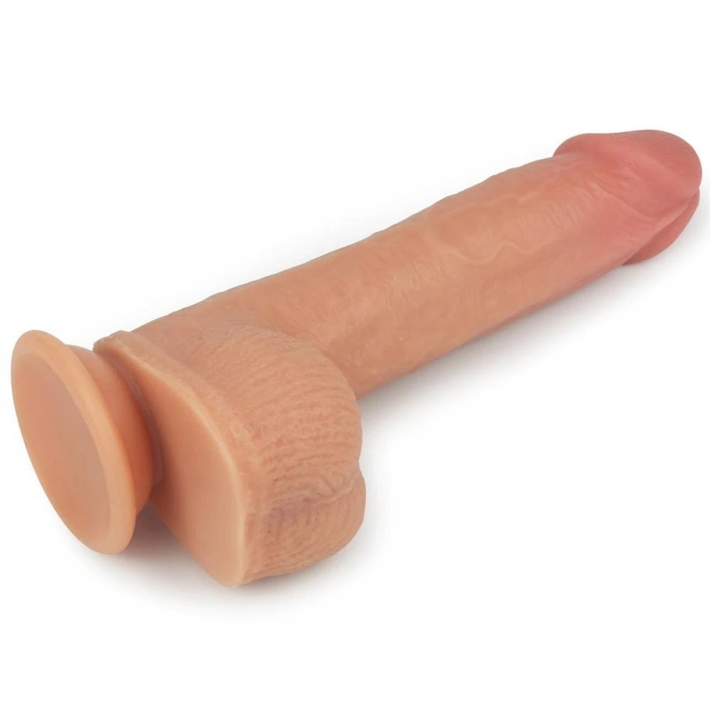 Lovetoy Anthony Dual Layered Silicone Dildo Dönebilen Realistik Penis LV4032