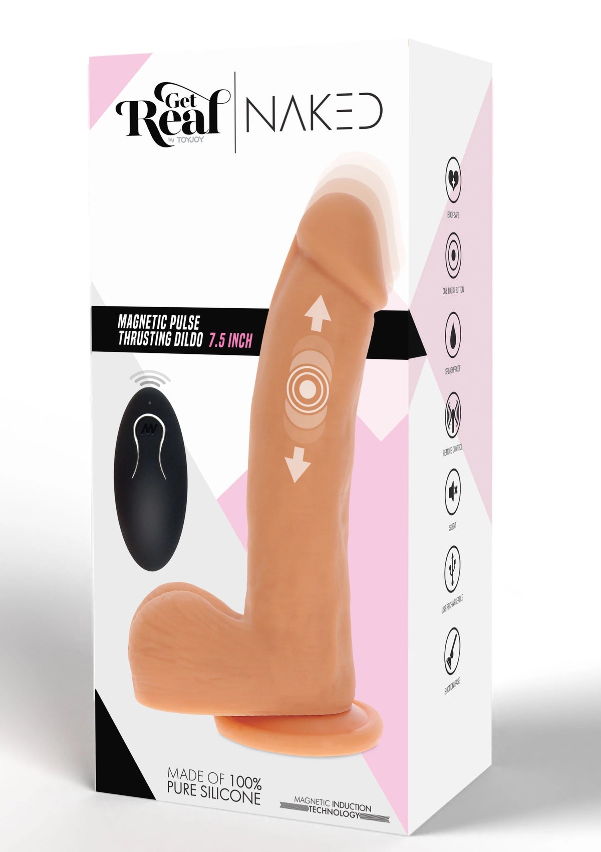 ToyJoy Naked Thrusting Dildo Silicone İleri Geri Hareketli Realistik Penis 19.5 Cm.