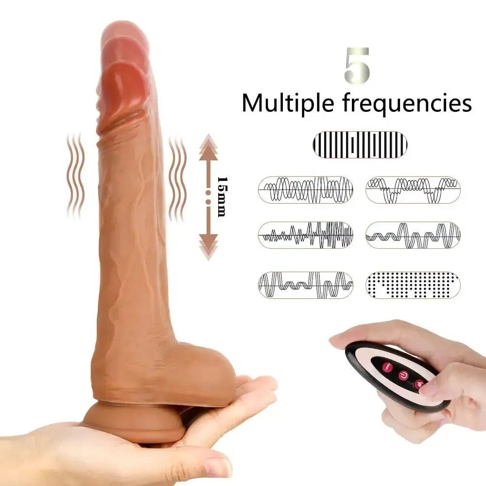 Marcelo Natural Dildo Aktif Isıtmalı 22 Cm İleri Geri Hareketli Realistik Penis