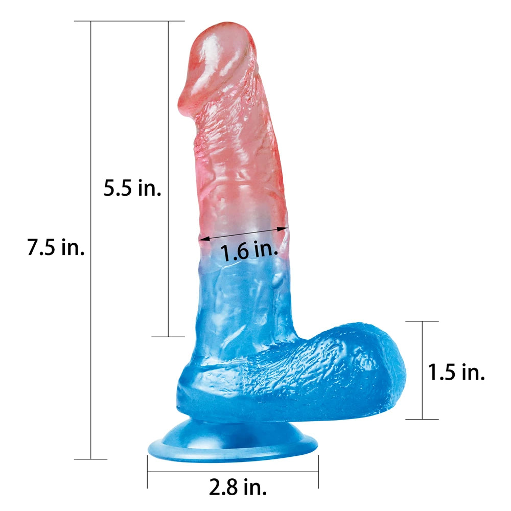 Lovetoy Dazzle Studs Dildo 19 cm Belden Bağlamalı Realistik Penis