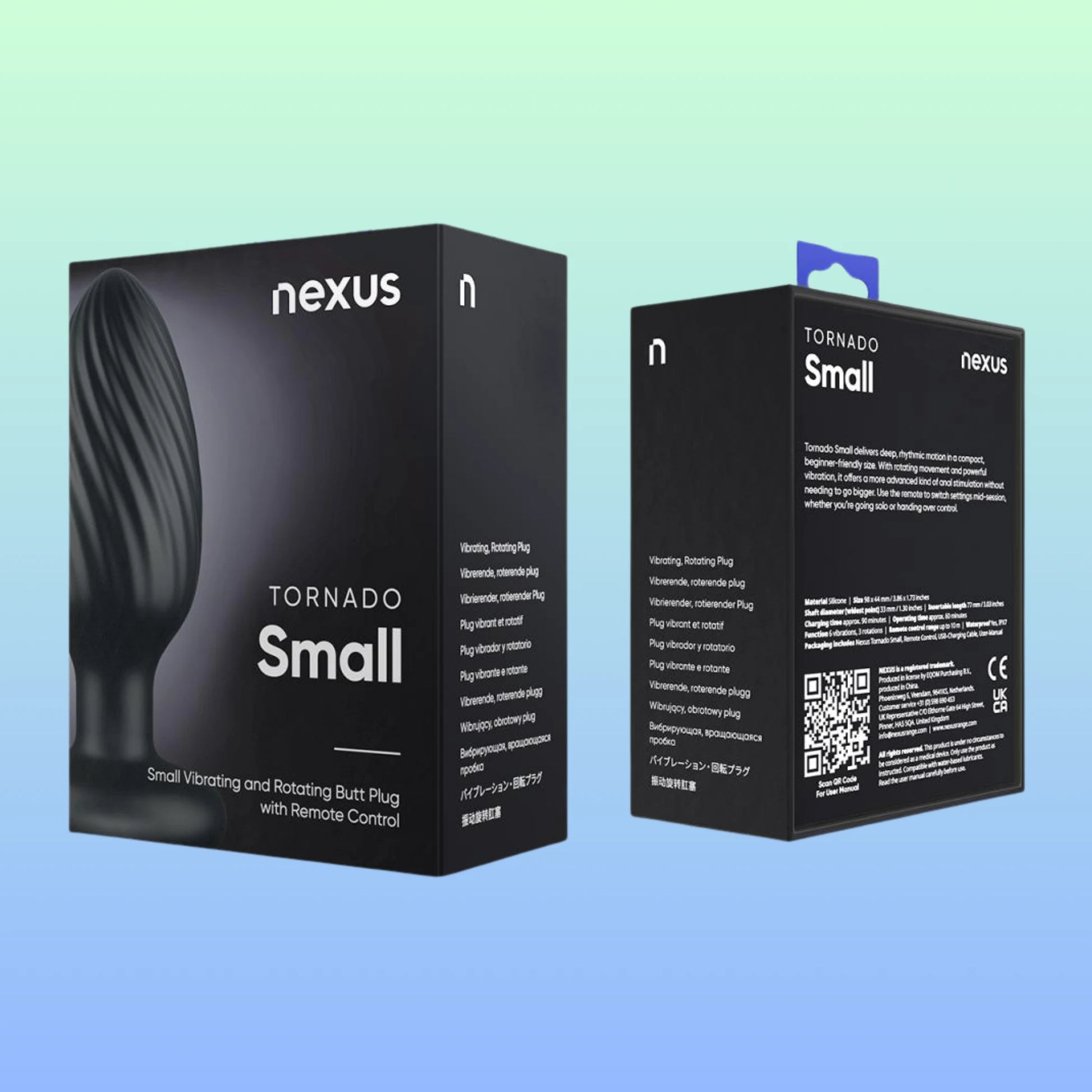 Nexus Tornado Şarj Edilebilir Uzaktan Kumandalı Dönen ve Titreşimli Anal Plug