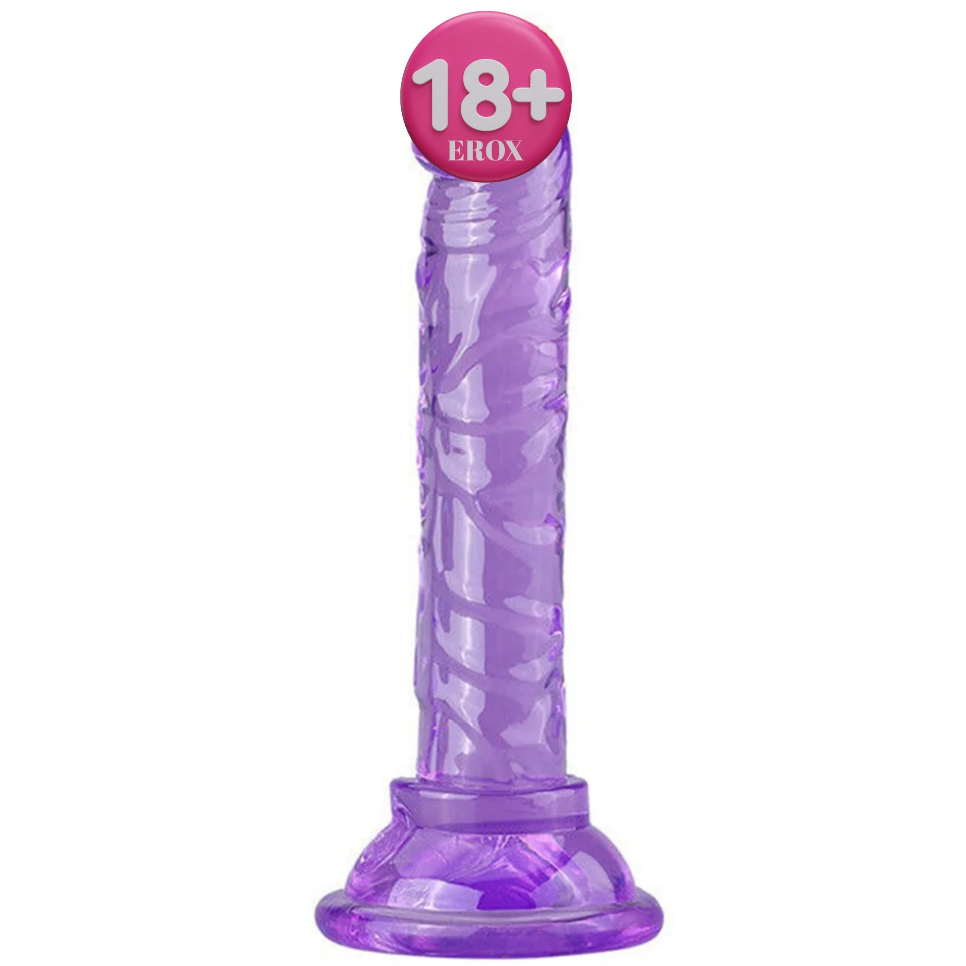 Frowzer Jelly Silicone 14.5 cm Anal ve Vajinal Realistik Penis-Purple