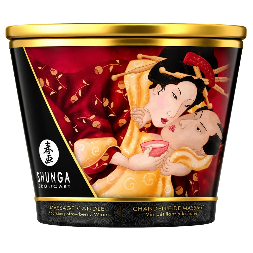 Shunga Massage Candle Strawberry 170 Ml Masaj Mumu
