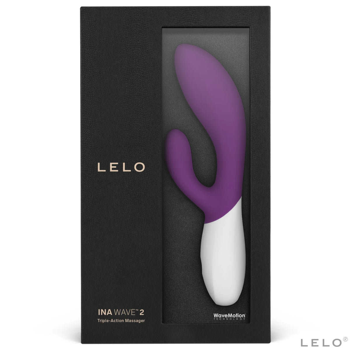 Lelo İna Wave 2 Hareketli Rabbit Vibratör-Plum