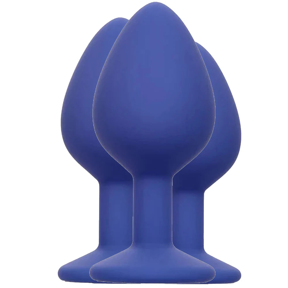 Calexotics Cheeky Gems 3 pcs Anal Alıştırıcı Silikon Plug Set