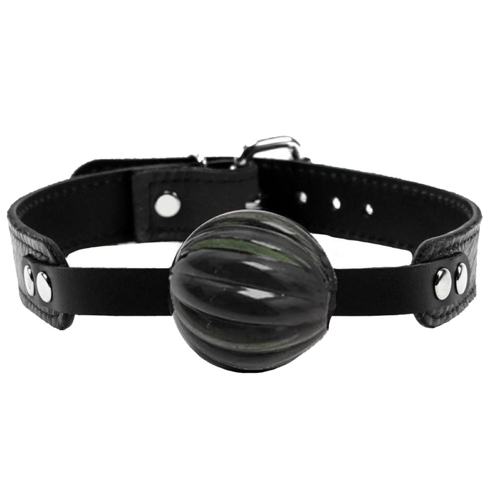 Erox Fetish Fantasy Series Master Blix Ball Gag Deri Ağız Topu-Siyah