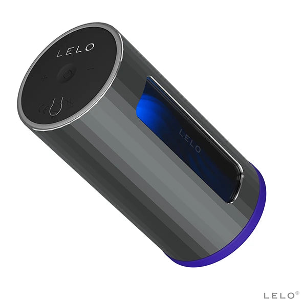 Lelo F1 V2 Masturbator Gun Metal Telefon Kontrol Masturbator-Blue