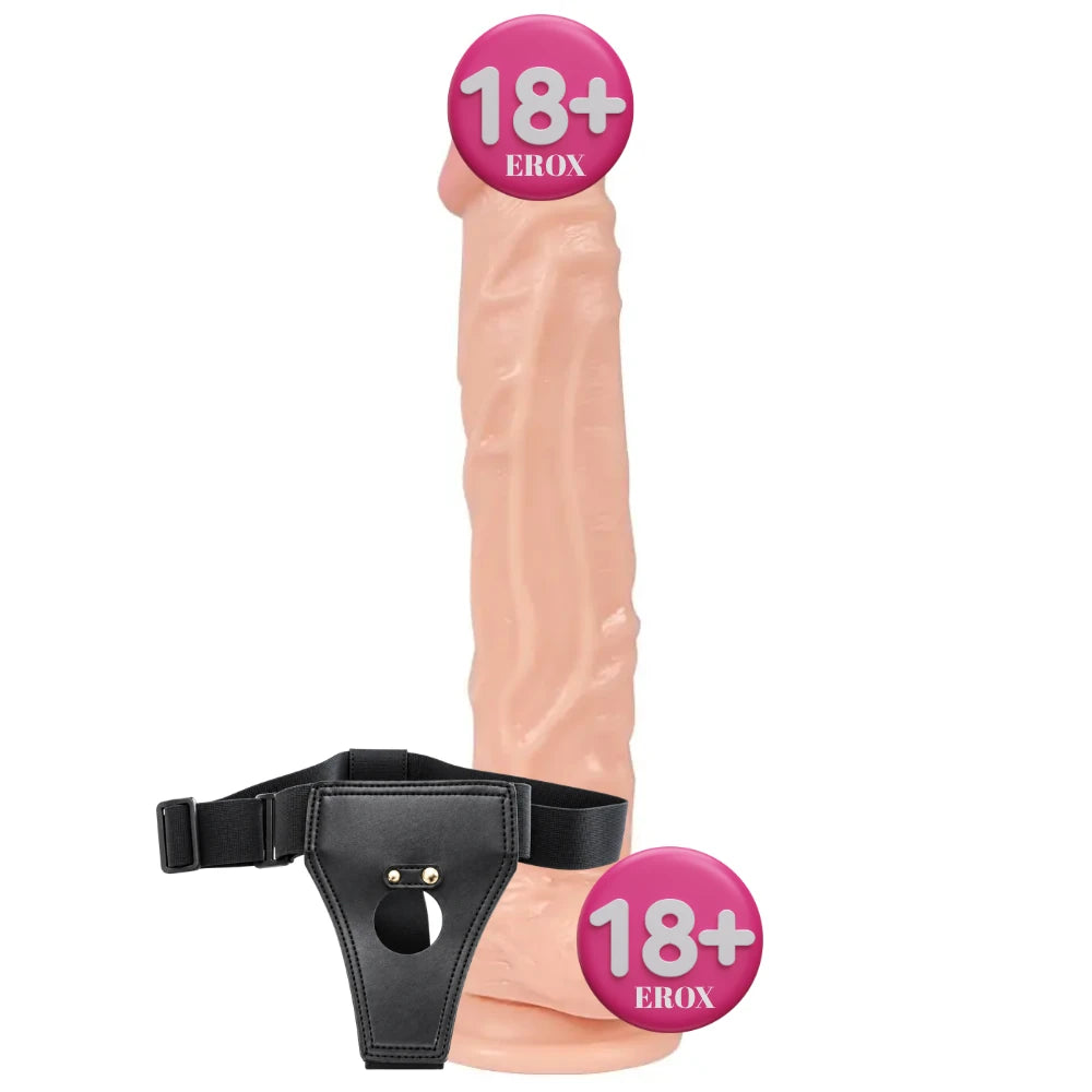 Xise Dildo Series Knight Flexible Belden Bağlamalı Realistik Penis XS-WBC10002-Flesh