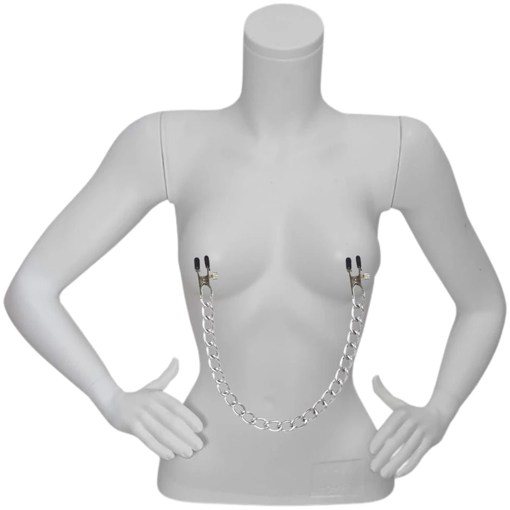 Fetish Collection Boob Chain Nipple Clamps Göğüs Klipsi