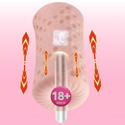 Shequ No.2 White Vagina İleri Geri Hareketli Vajina Masturbator SQ-MAT60137