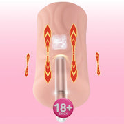 Shequ No.1 White Vagina İleri Geri Hareketli Vajina Masturbator SQ-MAT60135