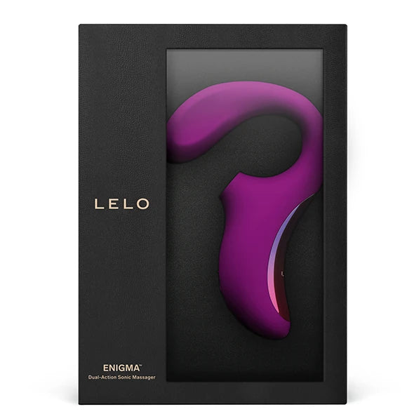 Lelo Enigma Dual Stimulation Sonic Massager Deep Rose Çift İşlevli Vibratör
