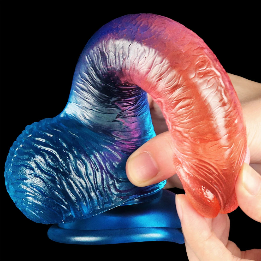 Lovetoy Dazzle Studs Jel Dildo 19 cm Realistik Penis LV318011