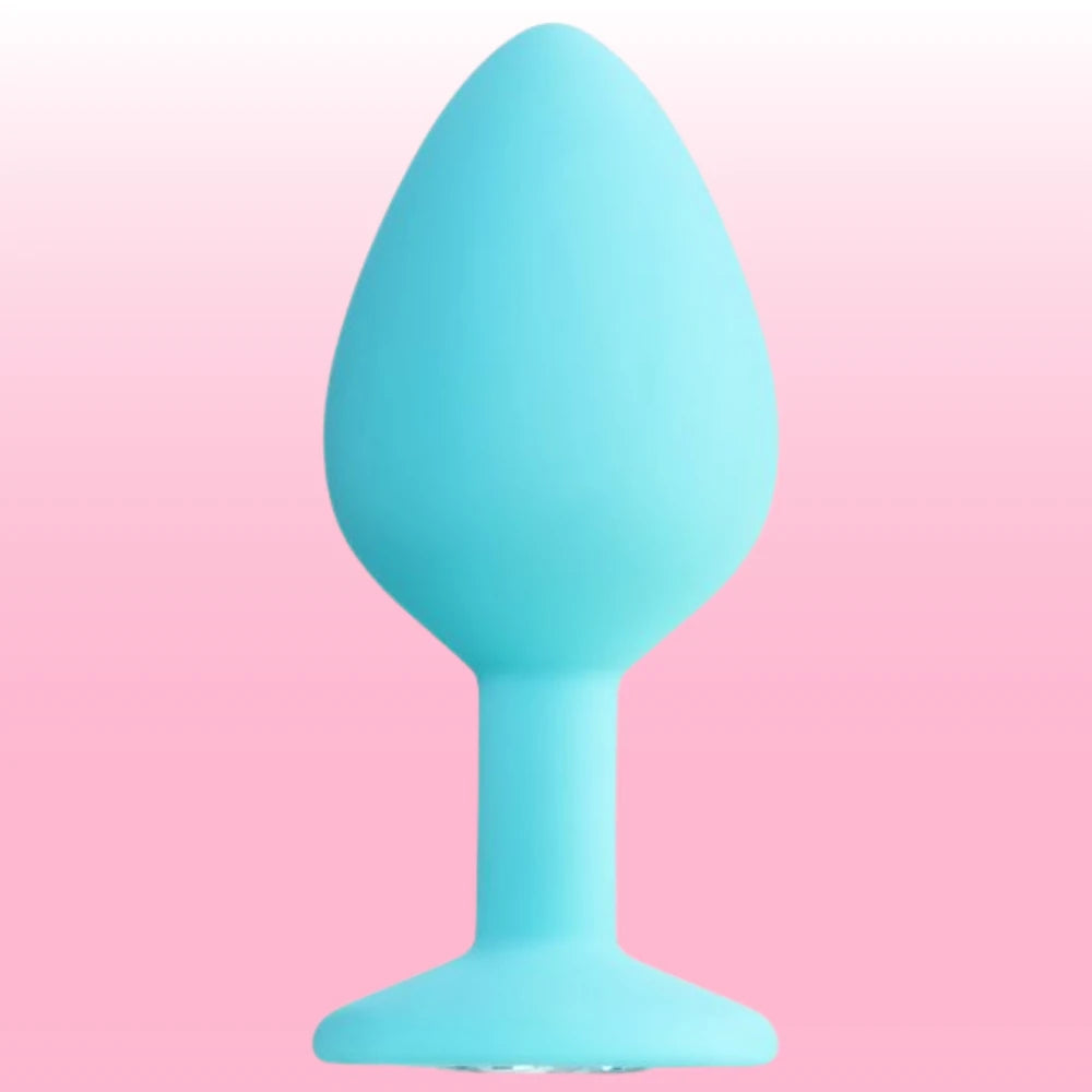 Frowzer The Anal Fantasy Kristal Taşlı Silikon Anal Plug-Medium