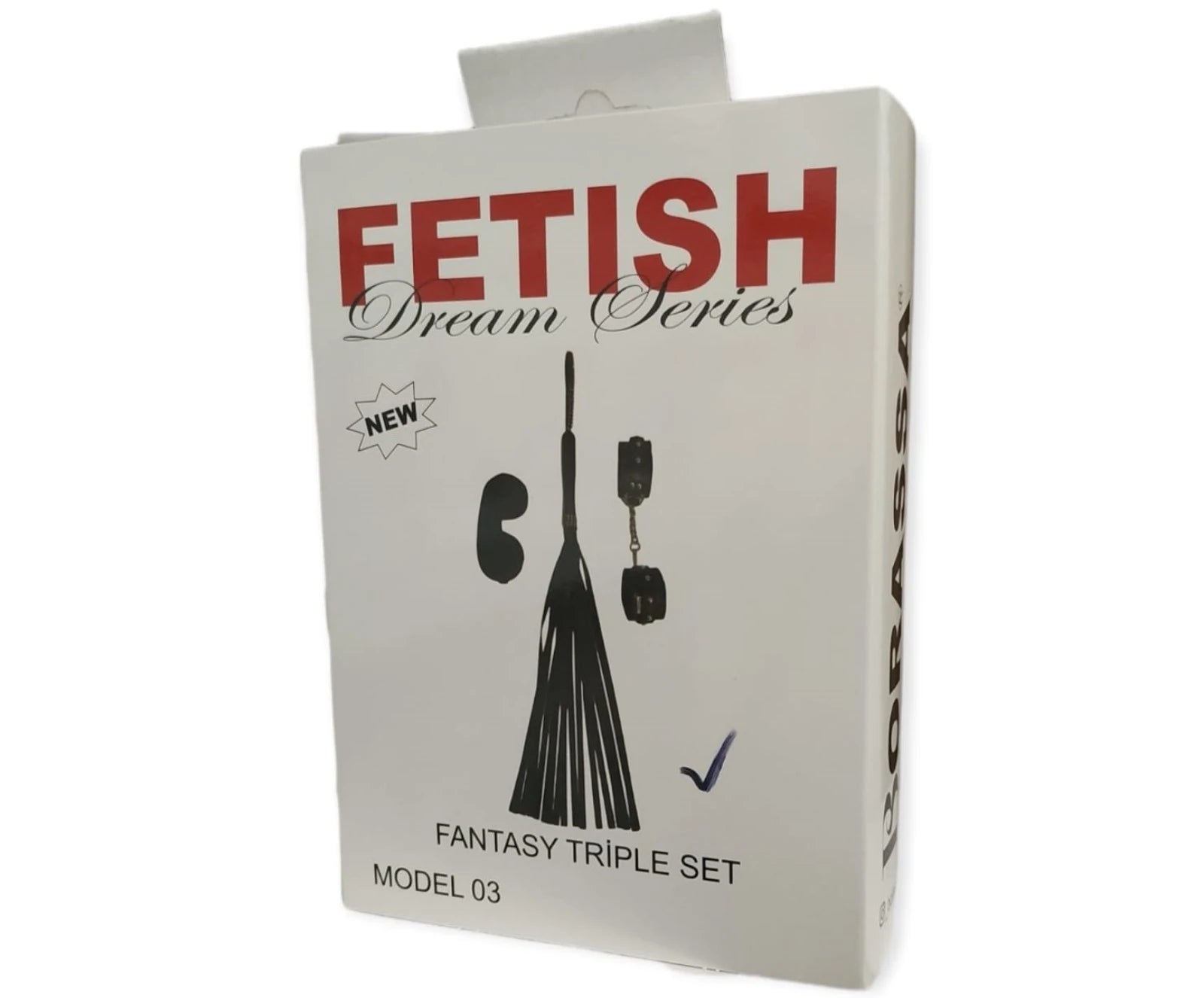 Frowzer Fetish Fantasy Series Cuffs 3 Pcs. Deri Fetiş Pozisyon Kelepçe Seti-Siyah
