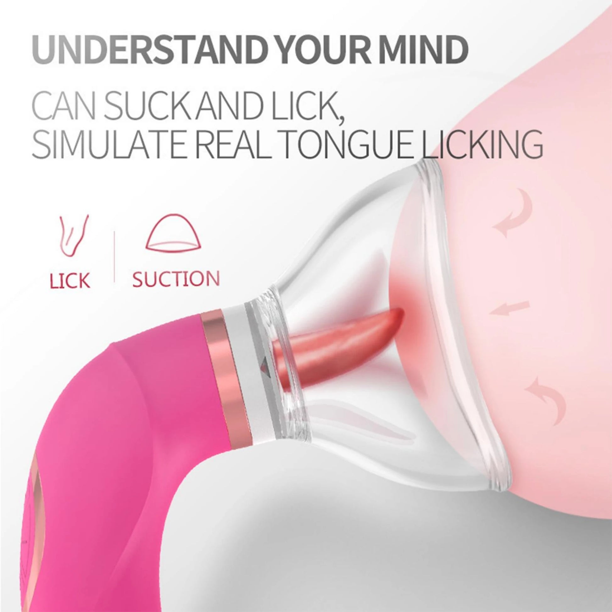 Frowzer The Vibe Sucker Licker G-Spot Çift Yönlü G-Spot Dil Vibratör