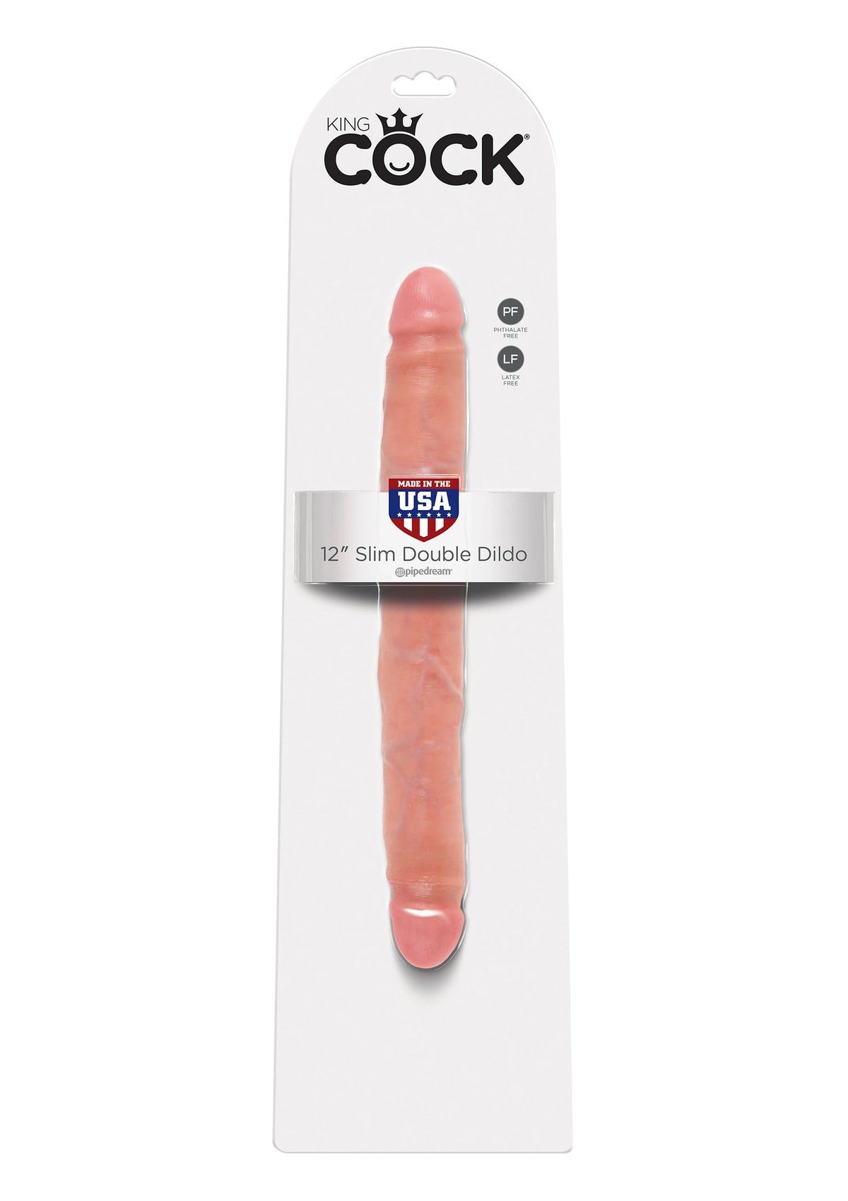 Pipedream King Cock 12 İnc Slim 30 Cm İnce Çift Başlı Realistik Penis