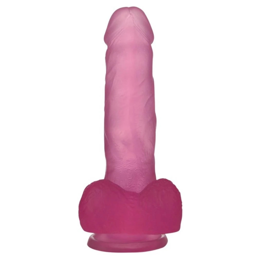 Lovetoy Jelly Studs Pink Medium 17 cm Kemerli Jel Dildo LV3101