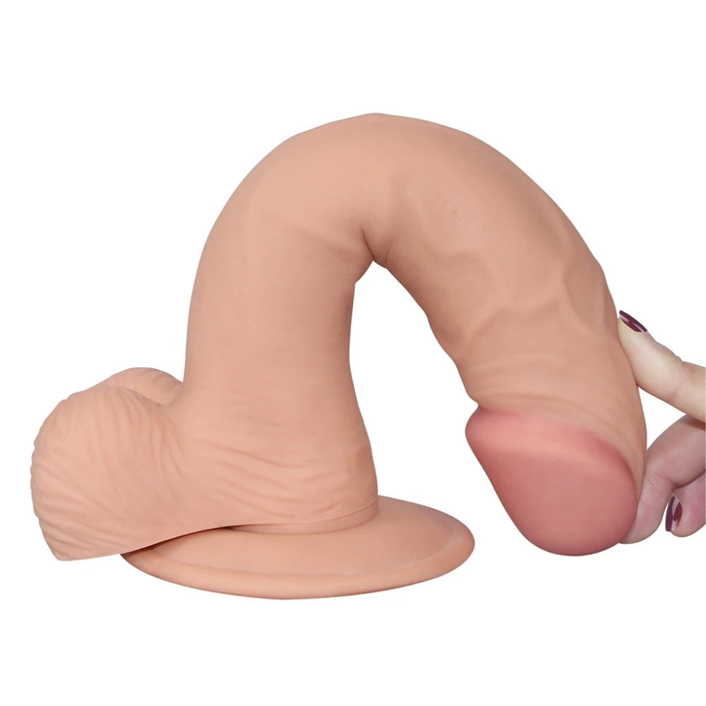 Lovetoy The Ultra Soft Dude Dildo 23 cm Belden Bağlamalı Realistik Penis LV1086