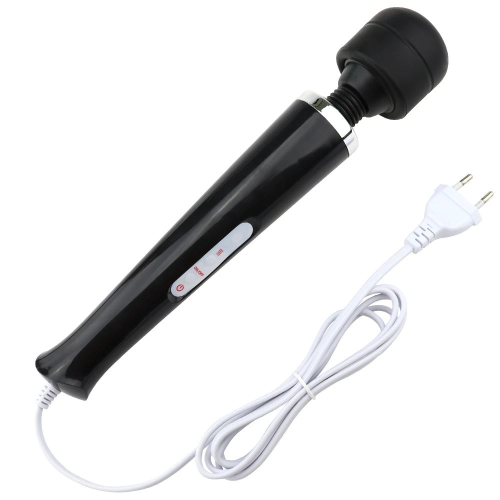Frowzer Magic Massager Black Profesyonel 10 Modlu Güçlü Masaj Aleti