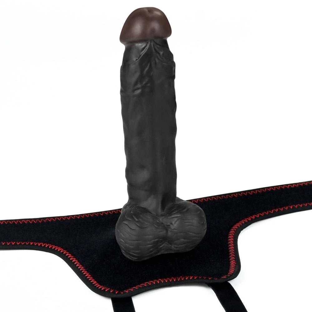 Lovetoy Easy Strapon 20 cm Kemerli Realistik Zenci Penis