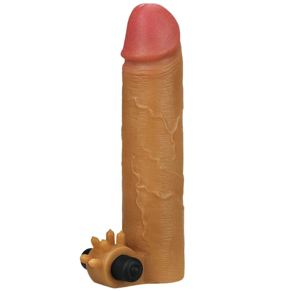 Lovetoy Nature Extender Natural Et Doku Titreşimli Penis Kılıfı LV414101B