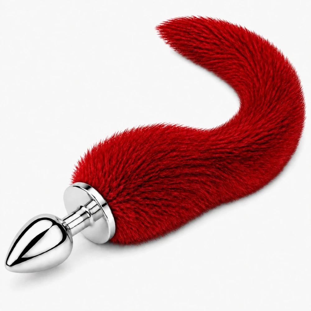 Frowzer Anal Fantasy Tail Kırmızı Tilki Kuyruklu Metal Anal Plug