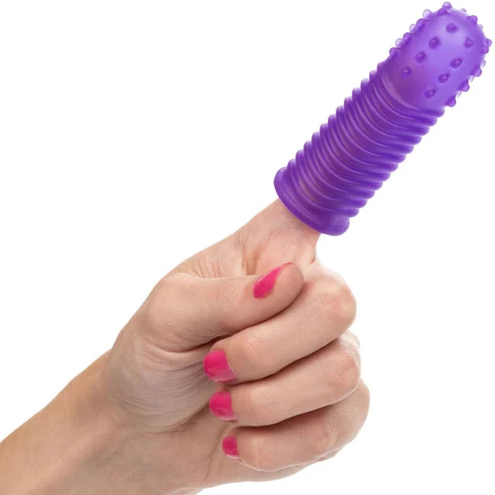 Calexotics Intimate Play Finger Tingler Parmak Kılıfı-Purple
