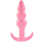 Frowzer Anal Fantasy Ribbled Silicone Jelly Butt Plug Anal Alıştırıcı-Pink