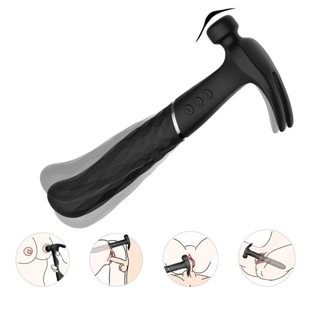 Frowzer Hammer Love Black Ultra Güçlü Çekiç Vibratör