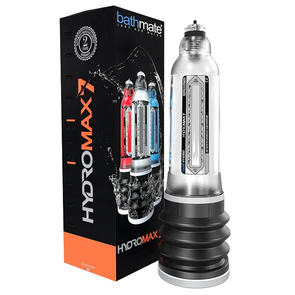 Bathmate HyrdoMax 7 Penis Pump Sulu Penis Pompası-Clear