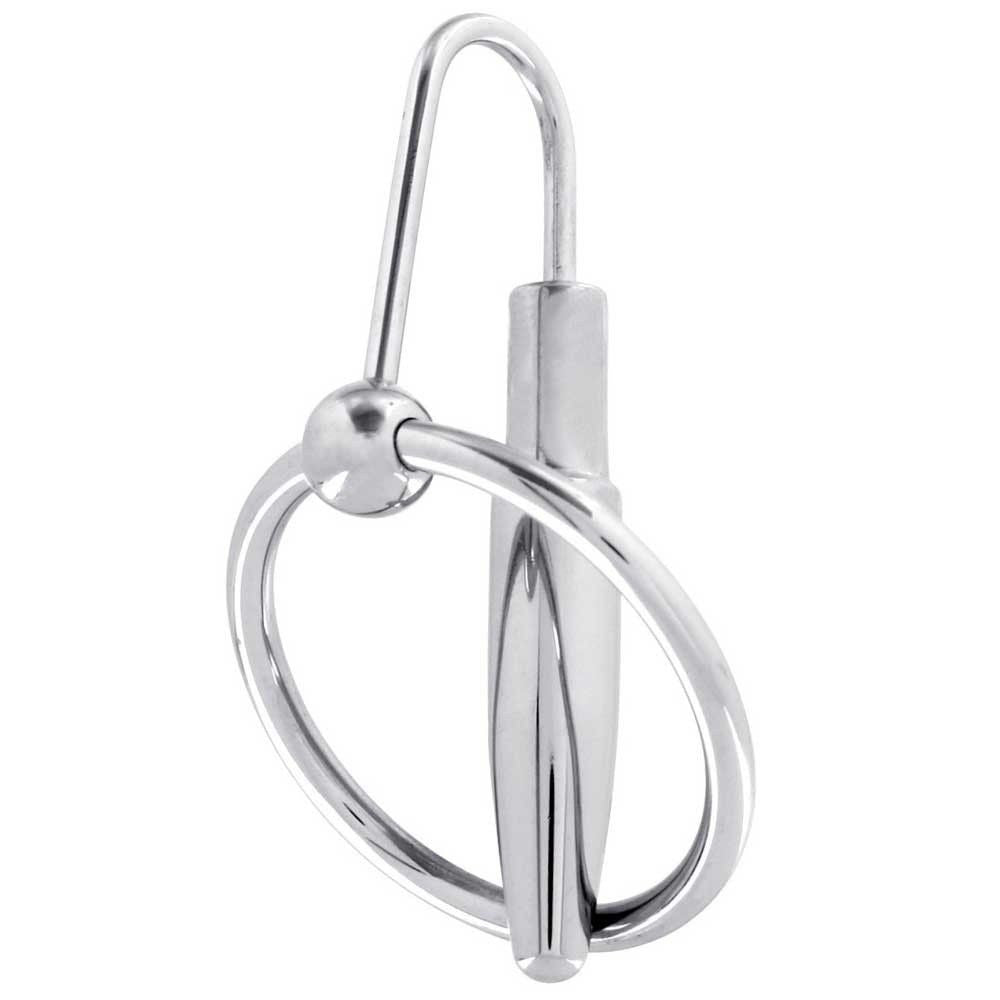Steel Power Tool Penis Plug W Pens Halkası 30 mm