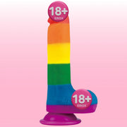 Lovetoy Prider Dildo 19.5 cm Renkli Soft Doku Realistik Penis LV410026