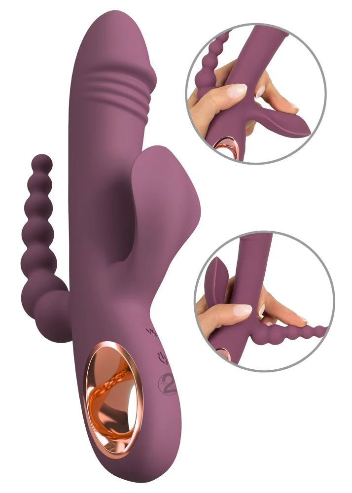You2Toys Slim Triple Plum 3 Nokta Uyarıcı Rabbit Vibratör