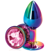 Erox Rainbow Hot Cooling Pink Medium Anal Metal Plug