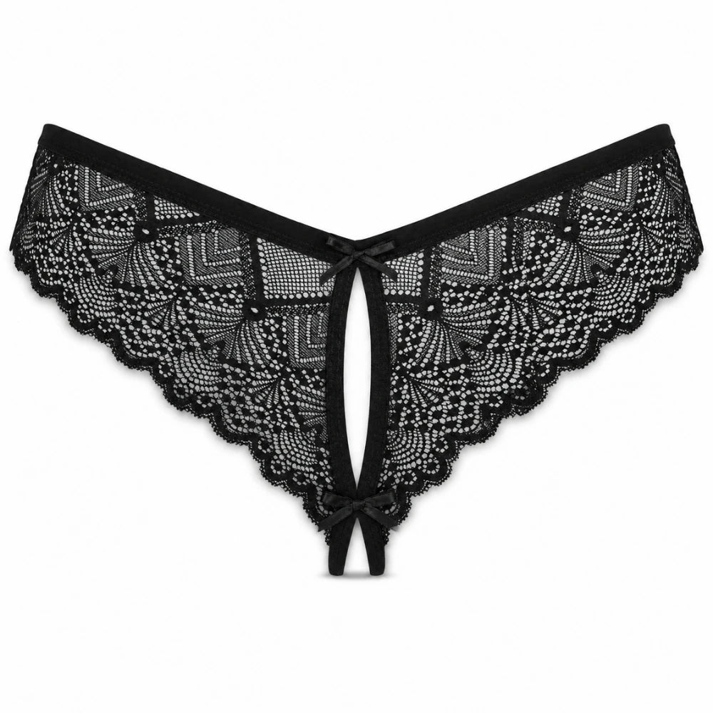 Frowzer Fantasy Wear Luxury Lingerie Brazilian Seksi Tanga-Siyah