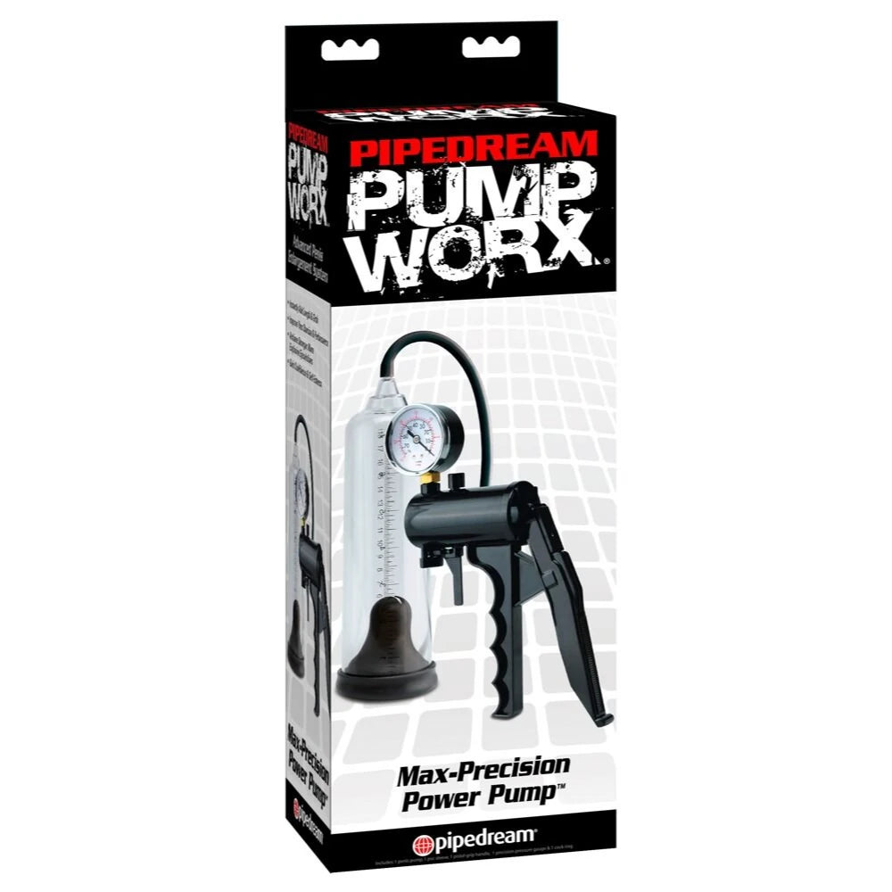 Pipedream Pump Worx Max-Precision Power Pump Basınç Göstergeli Penis Pompası