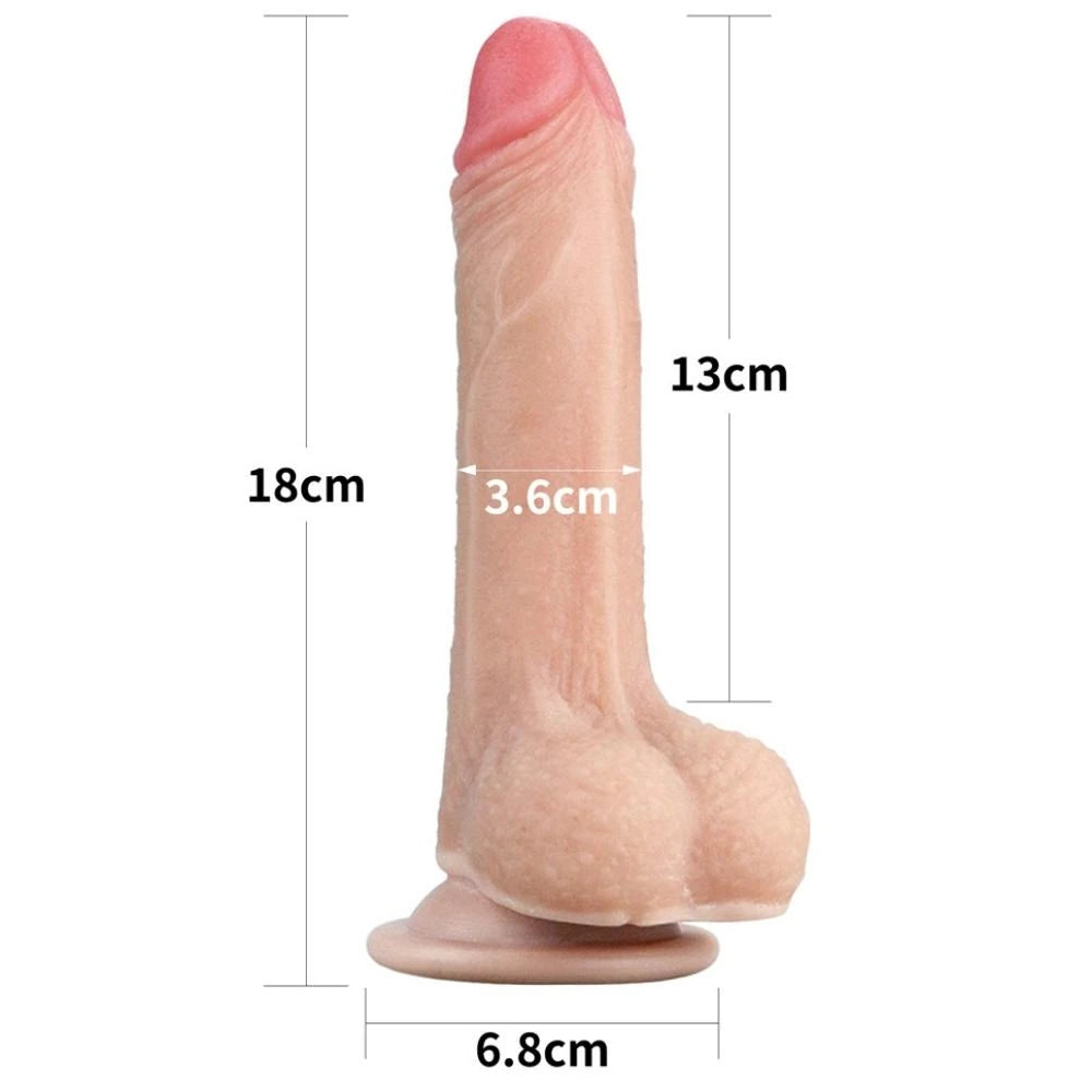 Lovetoy Sliding Skin Hareketli Deri Özellikli 18 Cm Realistik Penis