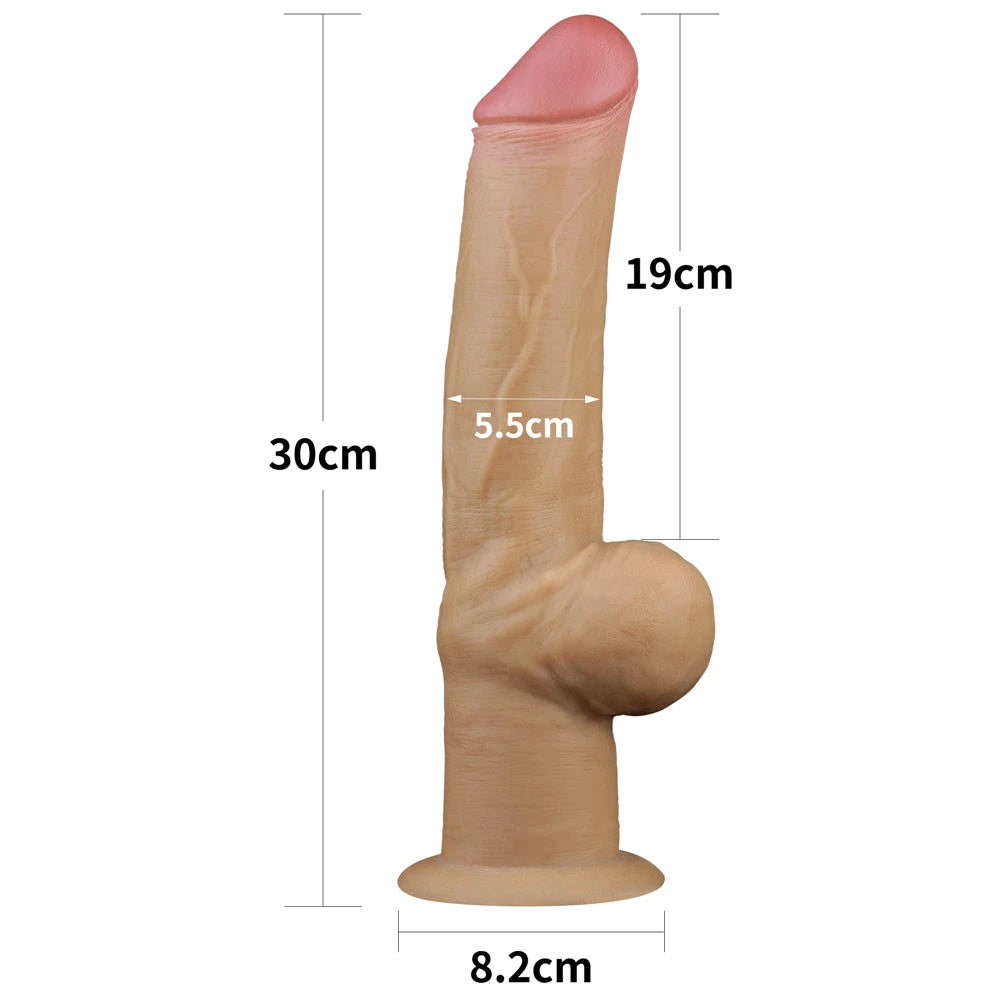 Lovetoy Dual Layered Handle Cock 30 cm Realistik Penis LV411033