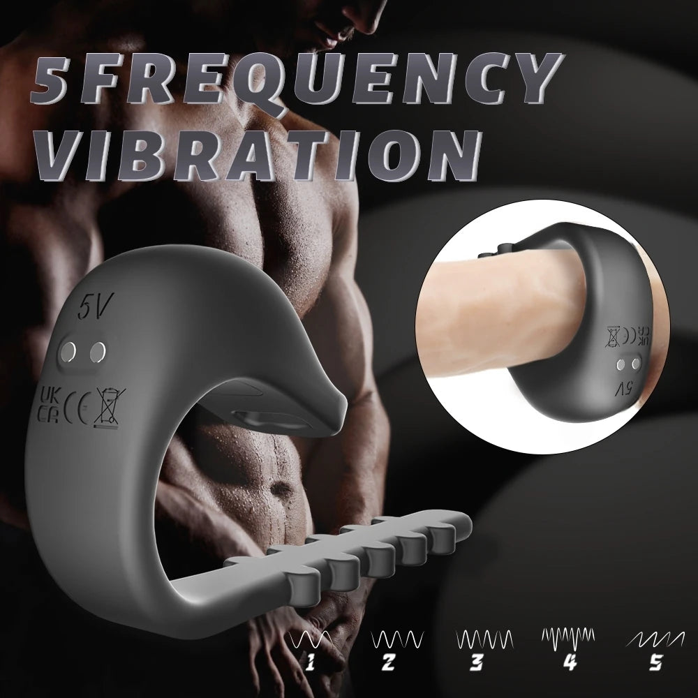 Frowzer Lightning Ring Titreşimli Klitoris Uyarıcı Ayarlanabilir Penis Halkası