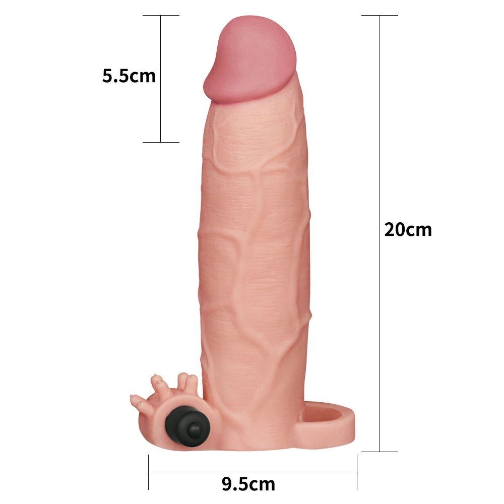 Lovetoy Pleasure X-Tender Vibrating Sleeve Titreşimli Penis Kılıfı LV1066