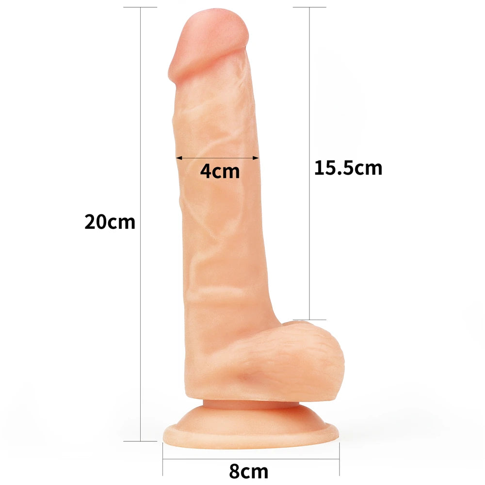 Lovetoy The Ultra Soft Dude 20 Cm Belden Bağlamalı Realistik Penis