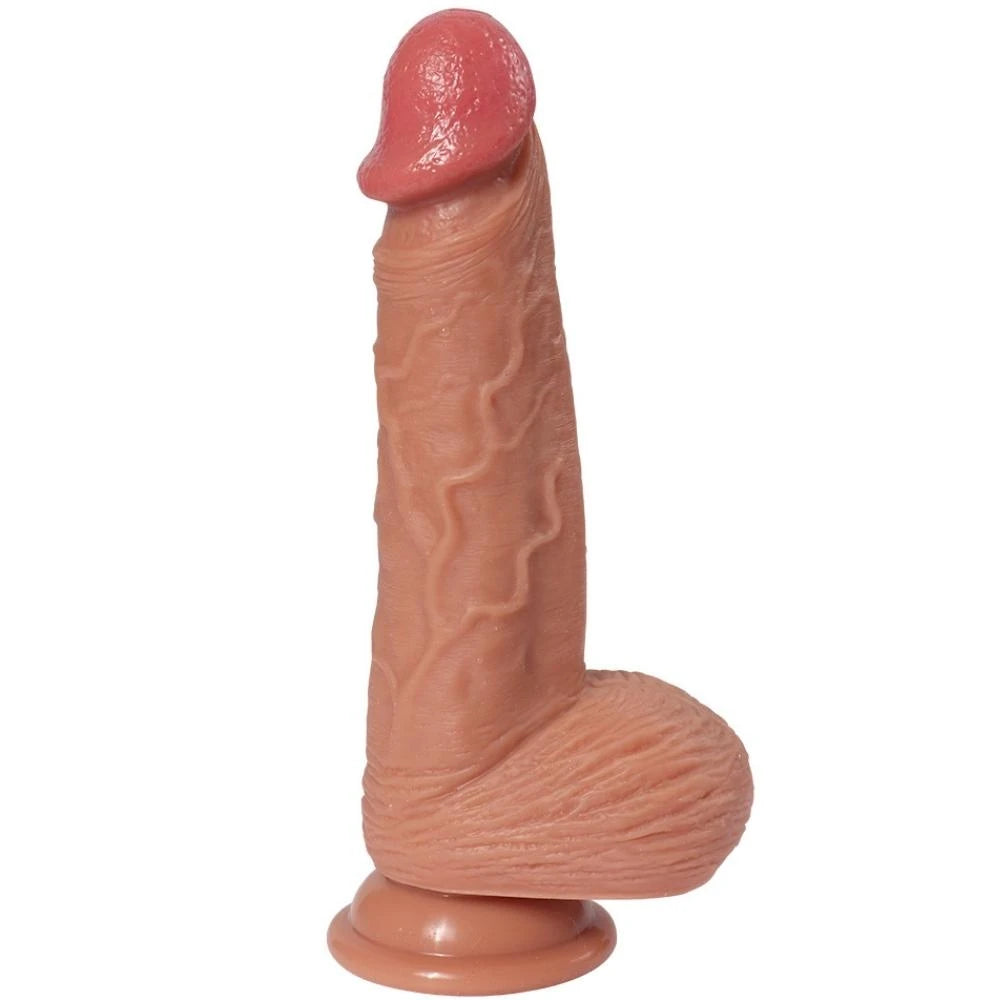 Shequ Dildo Series İke Natural Dokdu 20 Cm Realistik Penis