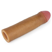 Lovetoy Nature Extender Penis Sleeve Platinum Silikon Gerçek Doku Eğik Penis Kılıfı LV4213B
