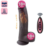 Frowzer Vibrating Dildo's Zenci Isıtmalı ve Hareketli Realistik Vibratör