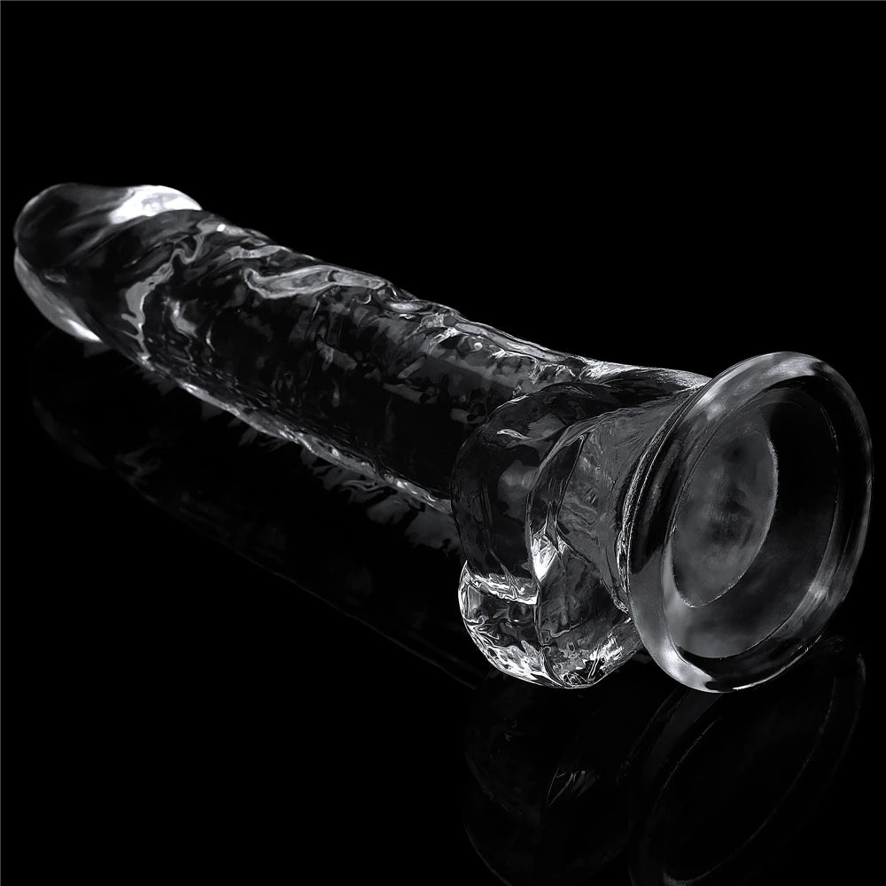 Lovetoy Flawless Clear Jelly Dildo 19 cm Realistik Penis LV310016