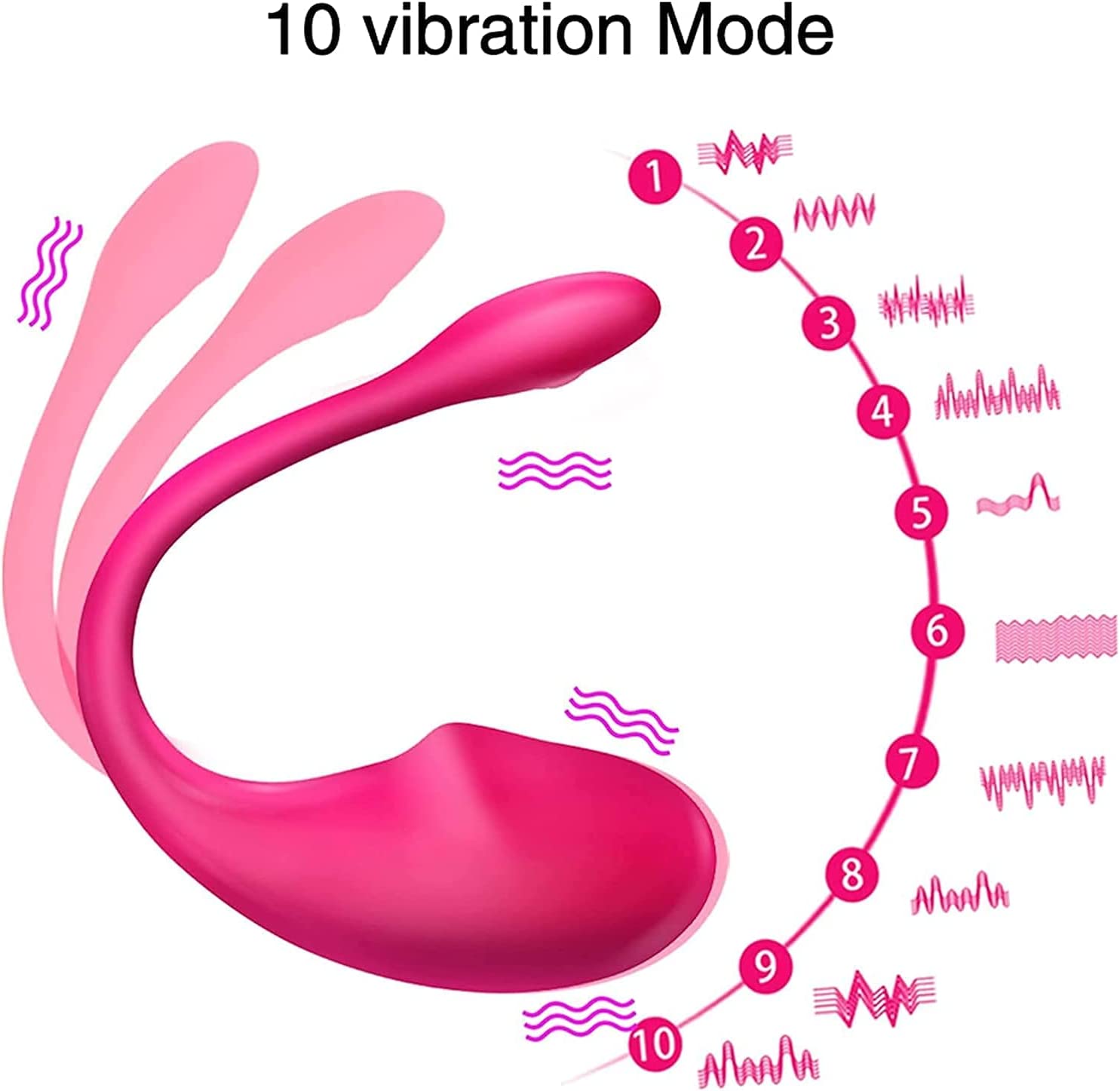 Frowzer Push Wearable Vibe Telefon Kontrollü Giyilebilir Vibratör-Pink