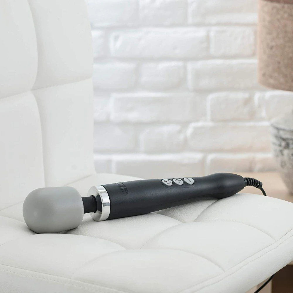 Doxy Wand Güçlü Masaj Aleti Metal Döküm Siyah