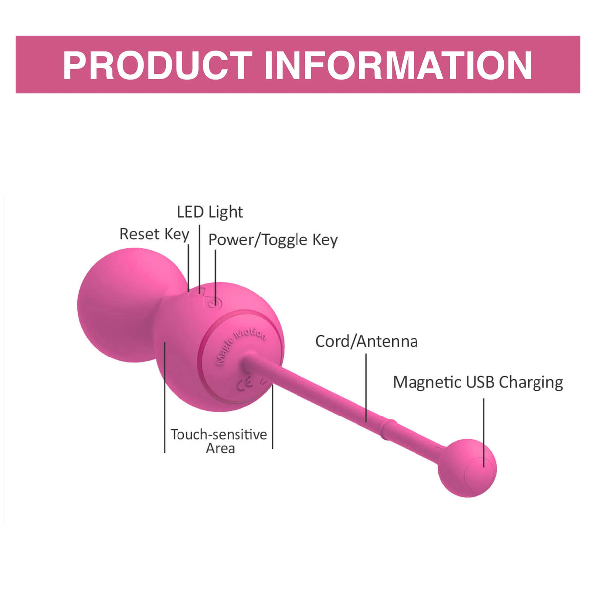 Magic Motion Kegel Master Telefon Kontrollü Egzersiz Topu